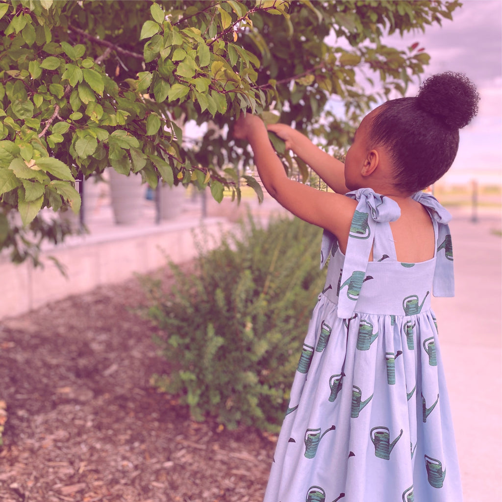 Watering Cans Gabardine Twill Dress